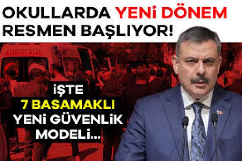 Okullarda yeni dönem! İşte 7 basamaklı yeni güvenlik modeli