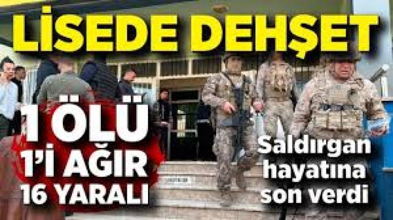  Liseye silahlı baskın! 16 kişi yaralandı, saldırgan intihar etti