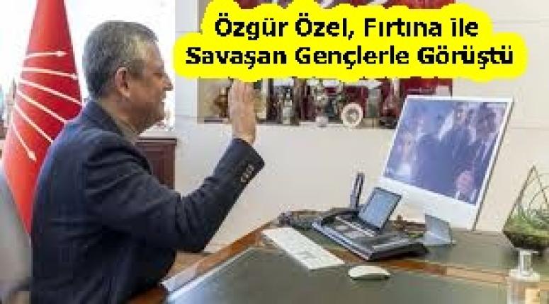Özgür Özel, Fırtına ile Savaşan Gençlerle Görüştü
